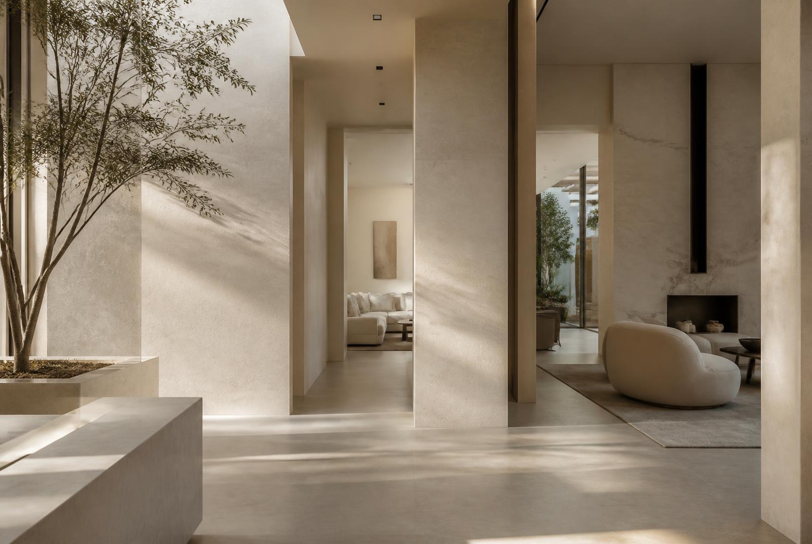 Interior of a contemporary luxury private residence in Dubai